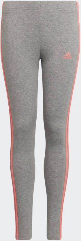 Adidas Performance sportlegging grijs melange/koraal