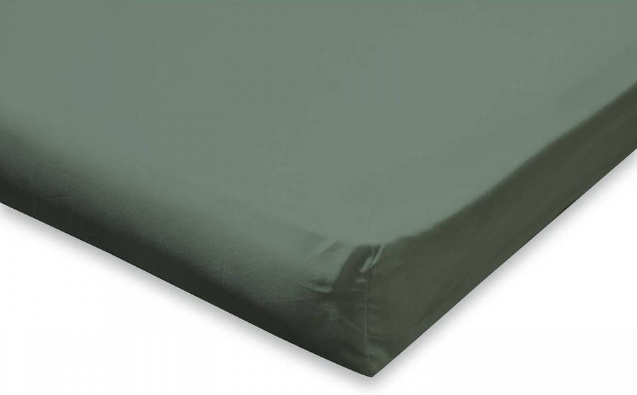 Elegance Topper Hoeslaken Katoen Perkal Grenat Green 180x200cm