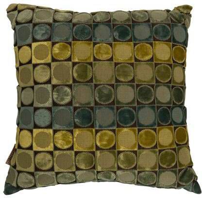 Dutchbone Ottava Kussen 45 x 45 cm Green/Blauw