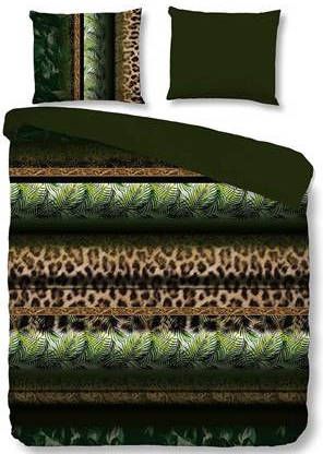 Pure Tamara Dekbedovertrek Lits jumeaux(240x200/220 Cm + 2 Slopen) Microvezel Groen