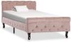 VidaXL Bedframe fluweel roze 90x200 cm online kopen