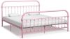 VidaXL Bedframe metaal roze 180x200 cm online kopen
