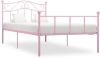 VidaXL Bedframe metaal roze 90x200 cm online kopen