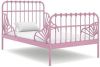 VidaXL Bedframe verlengbaar metaal roze 80x130/200 cm online kopen