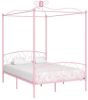 VidaXL Hemelbedframe metaal roze 120x200 cm online kopen