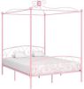 VidaXL Hemelbedframe metaal roze 160x200 cm online kopen
