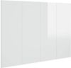 VidaXL Hoofdbord 120x1, 5x80 cm bewerkt hout hoogglans wit online kopen