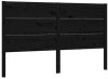 VidaXL Hoofdbord 126x4x100 cm massief grenenhout zwart online kopen