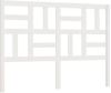 VidaXL Hoofdbord 126x4x104 cm massief grenenhout wit online kopen