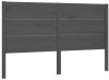 VidaXL Hoofdbord 206x4x100 cm massief grenenhout grijs online kopen