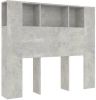 VidaXL Hoofdbordkast 120x18, 5x104, 5 cm betongrijs online kopen