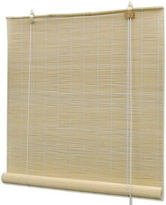 vidaXL Rolgordijn Bamboe 120 x 220 cm(Naturel )