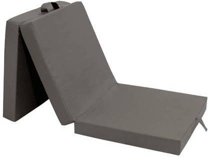 vidaXL Schuimmatras inklapbaar 190x70x9 cm grijs