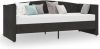 VidaXL Slaapbank met matras en USB fluweel zwart 90x200 cm online kopen