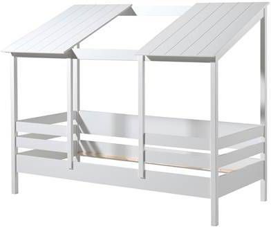 Vipack Bed Huisbed Inclusief 2 Dakpanelen 90 x 200 cm wit online kopen