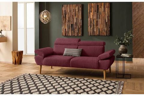 Home affaire 2 zitsbank Trapino Met verstelbare hoofdsteun en armleuning, in 2 breedten