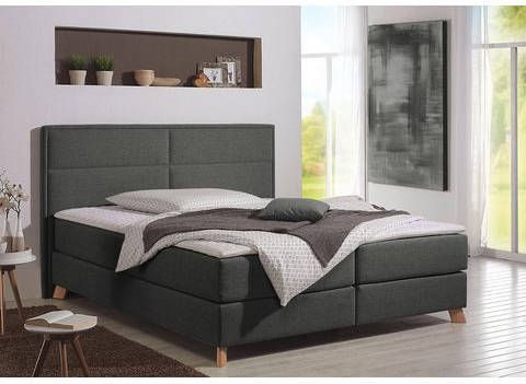 Home affaire Boxspring Caria in 5 breedten, 3 matrassen uitvoeringen, 2 hardheden, topmatras