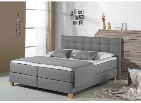 Home affaire Boxspring Moulay in extra lang 220 cm, met topmatras, 3 uitvoeringen, 4 breedten