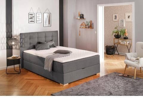 Home affaire Boxspring Olivet Boxspring in 4 kleuren, 4 breedten, 2 matrassoorten in 2 hardheden