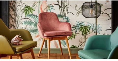 Home affaire Stoel met armleuningen Livry Stoel, kuipstoel(set, 2 stuks )