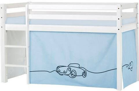 Hoppekids Hoogslaper Eco Dream met matras & gordijn, grote collectie