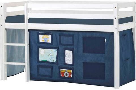 Hoppekids Hoogslaper Eco Dream met matras & gordijn, grote collectie