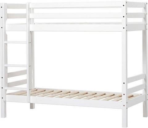 Hoppekids Stapelbed "Winter Wonderland" 70x160 massief met gordijn & matrassen(set, 4 stuks )
