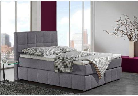 INOSIGN Boxspring Casano met fijne stiksels, in 3 matrassoorten, 2 hardheden en 5 kleuren