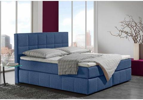 INOSIGN Boxspring Casano met fijne stiksels, in 3 matrassoorten, 2 hardheden en 5 kleuren