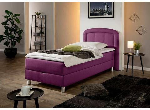 Maintal Bekleed ledikant Lucas met bedkist, in 4 breedten en naar keuze 2 matrassoorten en 2 hardheden