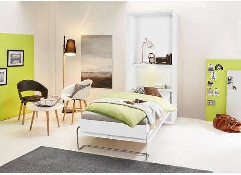 priess Verticaal opklapbed ANCONA met rek en ledverlichting
