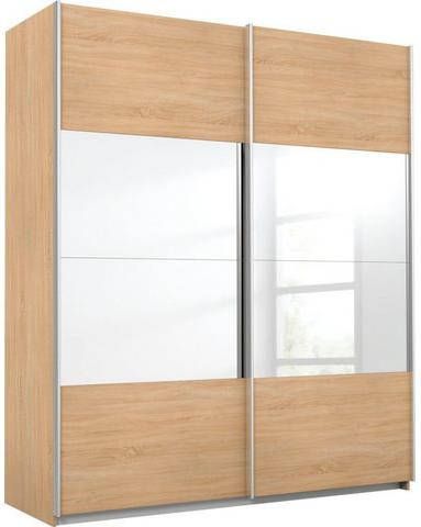 rauch Zweefdeurkast Quadra met spiegelelementen
