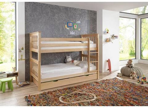 Relita Stapelbed Kick naar keuze met onderbedlade, beuken