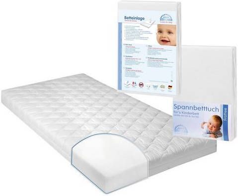 Zöllner Babymatras Jan 01 met onderlegger en hoeslaken, afm. 140x70 cm(voordeelset, 3 stuks )