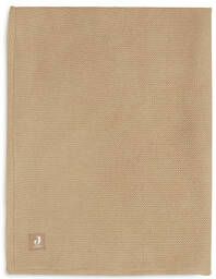 Jollein Baby Accessoires Deken Wieg 75x100cm Basic Knit Fleece Lichtbruin