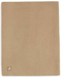 Jollein Baby Accessoires Deken Wieg 75x100cm Basic Knit Lichtbruin