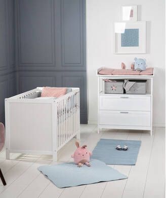 Roba ® Babymeubelset Hamburg met kinderbed en commode met 2 laden(voordeelset, 2 stuks )