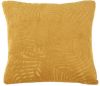 Merkloos Present Time Kussen Palm Leaves 45 X 45 Cm Polyester Okergeel online kopen