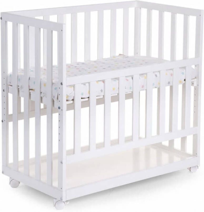 Childhome Co sleeper Beuken Wit 50 x 90 cm + wielen