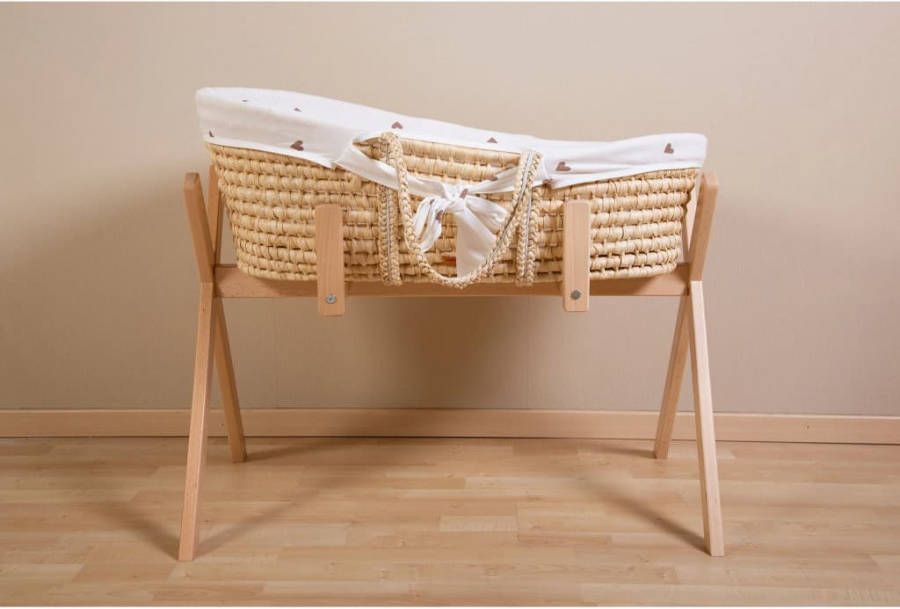 Childhome CHILD HOME Mozaï, ekmand van maï, sblad incl. matras en overtrek Heart