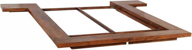 Beste VidaXL Bedframe Japanse stijl futon hout met sheesham afwerking 1 OV-01