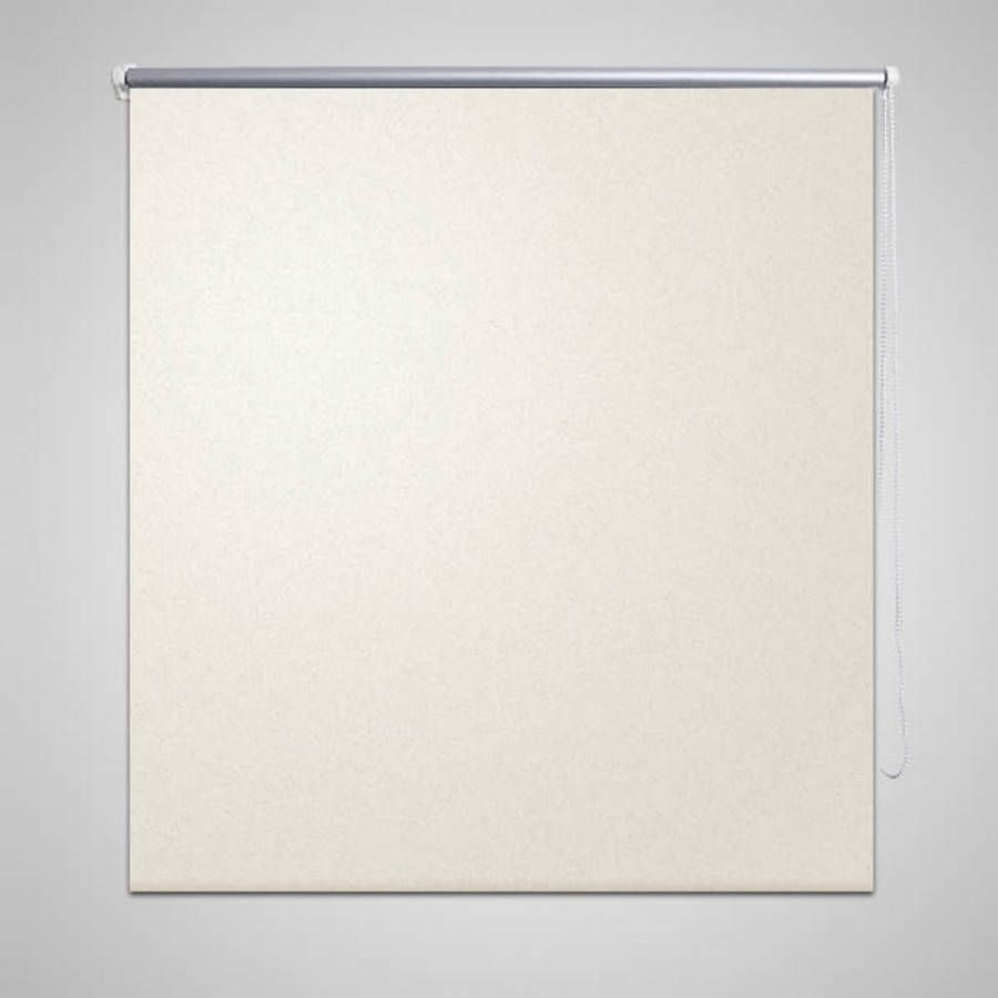 VIDAXL Rolgordijn verduisterend 60x120 cm gebroken wit
