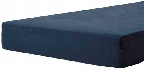 Beddinghouse Jersey Hoeslaken 100% Gebreide Jersey Katoen Lits jumeaux(180x200/220 Cm) Navy