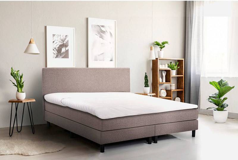 Beter Bed Basic boxspring Cisano vlak met gestoffeerd matras