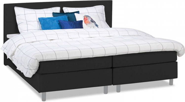 Beter Bed complete boxspring Box watford vlak met gestoffeerd matras(140x200 cm )
