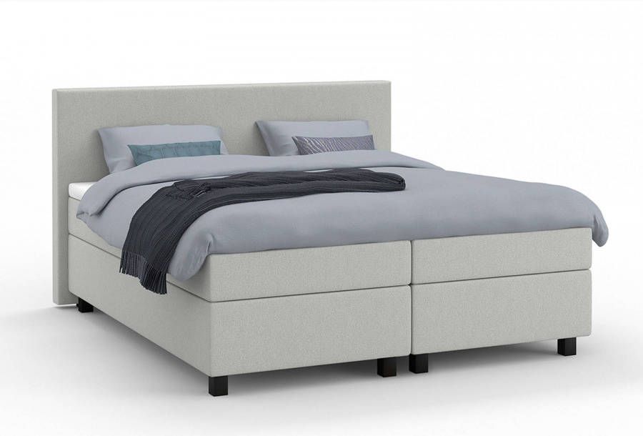 Karlsson bedden boxspring Autentik Tunn vlak met gestoffeerd matras