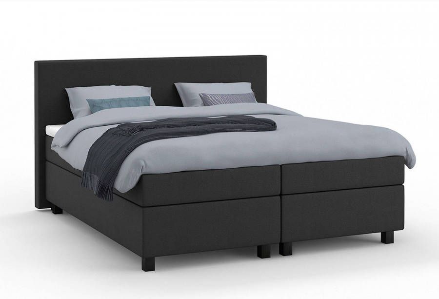 Karlsson bedden boxspring Autentik Tunn vlak met gestoffeerd matras