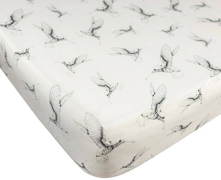 Mies & Co Stretchkatoen(duurzaam)wieg hoeslaken Cloud Dancers 40x80 cm