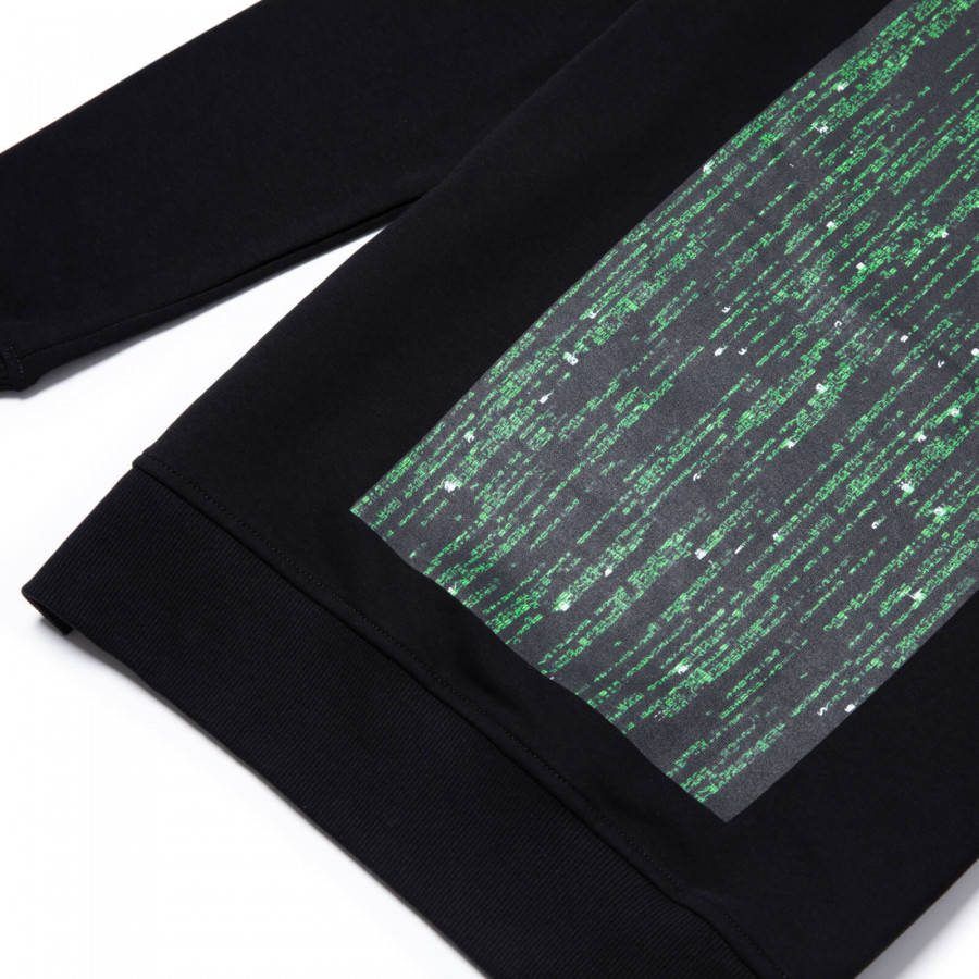 The Matrix Code Sweatshirt Zwart XXL Zwart